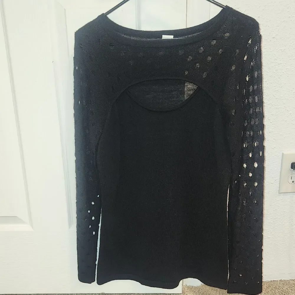 VENUS Black Long Sleeve Women's Top
